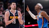 Nikola Jokić igrač Denvera i Šej Gildžes-Aleksander igrač Oklahome