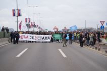Studenti, protesti, blokade, Gazela, blokada mosta Gazele, blokada Gazele
