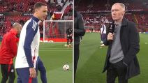 Nemanja Matić i Pol Skols na zagrevanju