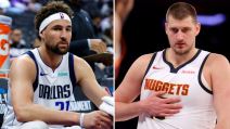 Klej Tompson i Nikola Jokić pred NBA plej-of