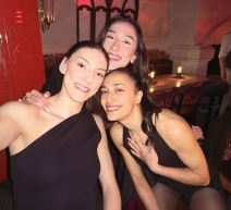 Hande Baladin i Tijana Bošković na timskoj večeri