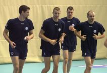 Ivan Miljković, Andrija Gerić, Igor Vušurović i Vasa Mijić na treningu