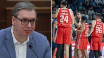 Aleksandar Vučić o košarkašima Zvezde