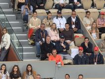 Miljan Amanović u loži Novaka Đokovića