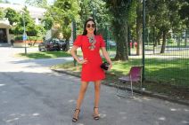 Ceca Ražnatović u crvenoj haljini na snimanju ZG