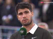 Karlos Alkaraz govor na Rolan Garosu.