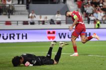 Aleksandar Mitrović slavi gol na Srbija Andora