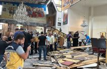 Bombaš samoubica, crkva, Damask, Sirija