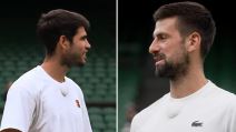 Karlos Alkaraz i Novak Đoković na Vimbldonu.
