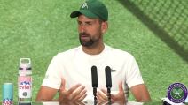 Novak Đoković na Vimbldonu.