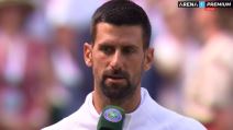 Novak Djokovic daje izjavu na Vimbldonu