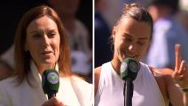 Arina Sabalenka posle pobede nad Larom Sigmund