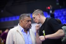 Miško Ražnatović i Nikola Đurišić na utakmici Mege