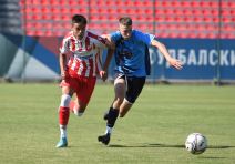 Luka Zarić na utakmici za pionire Crvene zvezde