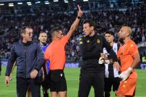 Partizan AEK Larnaka crveni karton za Marka Miloševića