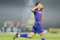 Andrej Kostić slavi gol za pobedu na Železničar Partizan