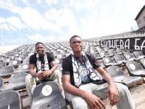 Novi fudbaleri Partizana, Nigerijci Nvulu i Abdulmalik.