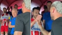 Mirko Ivanić i Marko Arnautović pozdrav u tunelu Marakane