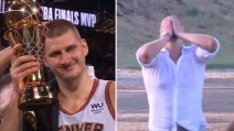 Nikola Jokić plače zbog konja, a smeje se zbog osvojene NBA titule.