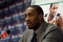 Gilbert Arenas na konferenciji za medije.