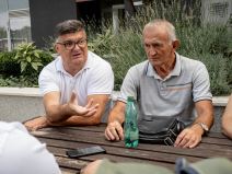 Đuro Bogdanović Dragan Opačić bivši fudbaleri FK Banija