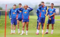 Andrija Maksimović i Ćavi Simons na treningu RB Lajpciga