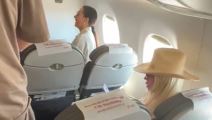 Jelena Karleuša i Ceca u avionu