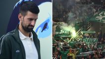 Novak Đoković i navijači Panatinaikosa