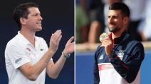 Tim Henman i Novak Đoković