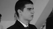 Luka Petković u odelu, mladi sportista poginuo kod Čačka.