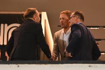 Nemanja Matić kod Rasima Ljajića i Predraga Mijatovića u loži Partizana protiv Hibernijana