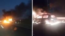 Zapalio se auto na autoputu Beograd Niš