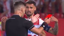 Rade Krunić i sudija Fransoa Leteksje na Crvena zvezda Leh