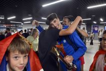 Doček kadeta Srbije posle osvajanja evropskog zlata