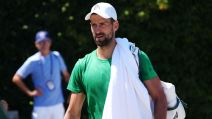 Novak Đoković na treningu pred Vimbldon