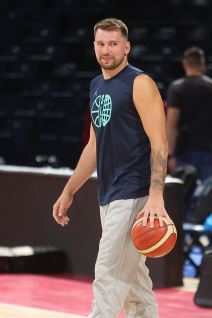 Luka Dončić na treningu u Beogradskoj areni