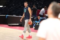 Luka Dončić na treningu u Beogradskoj areni