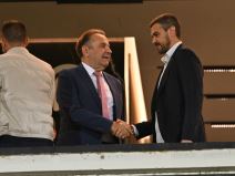 Čelnici fudbalskog kluba Partizan Rasim Ljajić i Danko Lazović.