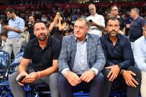 Milorad Dodik, Igor Dodik i Vuk Radivojević na Srbija Slovenija