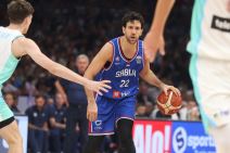 Vasilije Micić na utakmici Srbija Slovenija