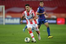 Željko Gavrić fudbaler Crvene zvezde na utakmici protiv Napretka