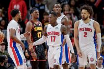 Malik Bizli i ekipa Detroita u meču protiv Atlante