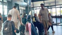 Vlade Divac na aerodromu u Beogradu posle operacije