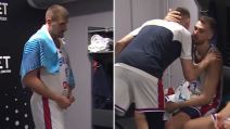 Nikola Jokić u svlačionici Aleksa Avramović ljubi Gudurića