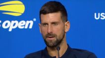 Novak Đoković na konferenciji za novinare na US Openu