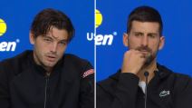 Tejlor Fric i Novak Đoković na US Openu.