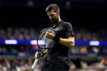 Srpski teniser Novak Đoković na meču US opena.