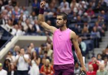Karlos Alkaraz slavi osvojeni poen na US Openu