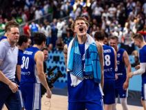 Mika Murinen na utakmici protiv Srbije