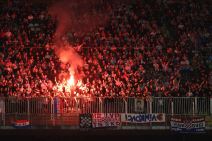 Navijači Hrvatske na utakmici protiv Crne Gore na Maksimiru